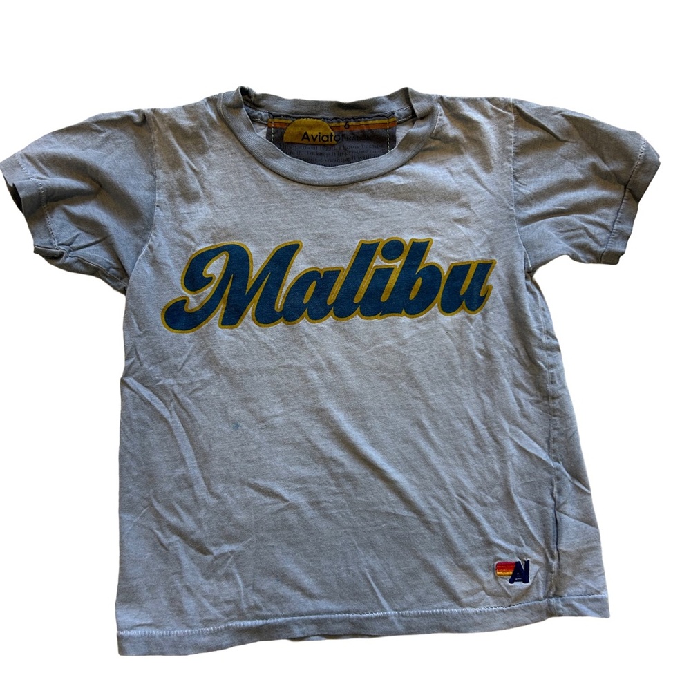 Aviator Nation Kids Light Gray Malibu Tee